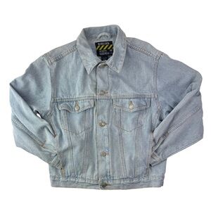 Big‎ Rock Canyon Vintage Distressed Denim Jacket – Size L (14–16)